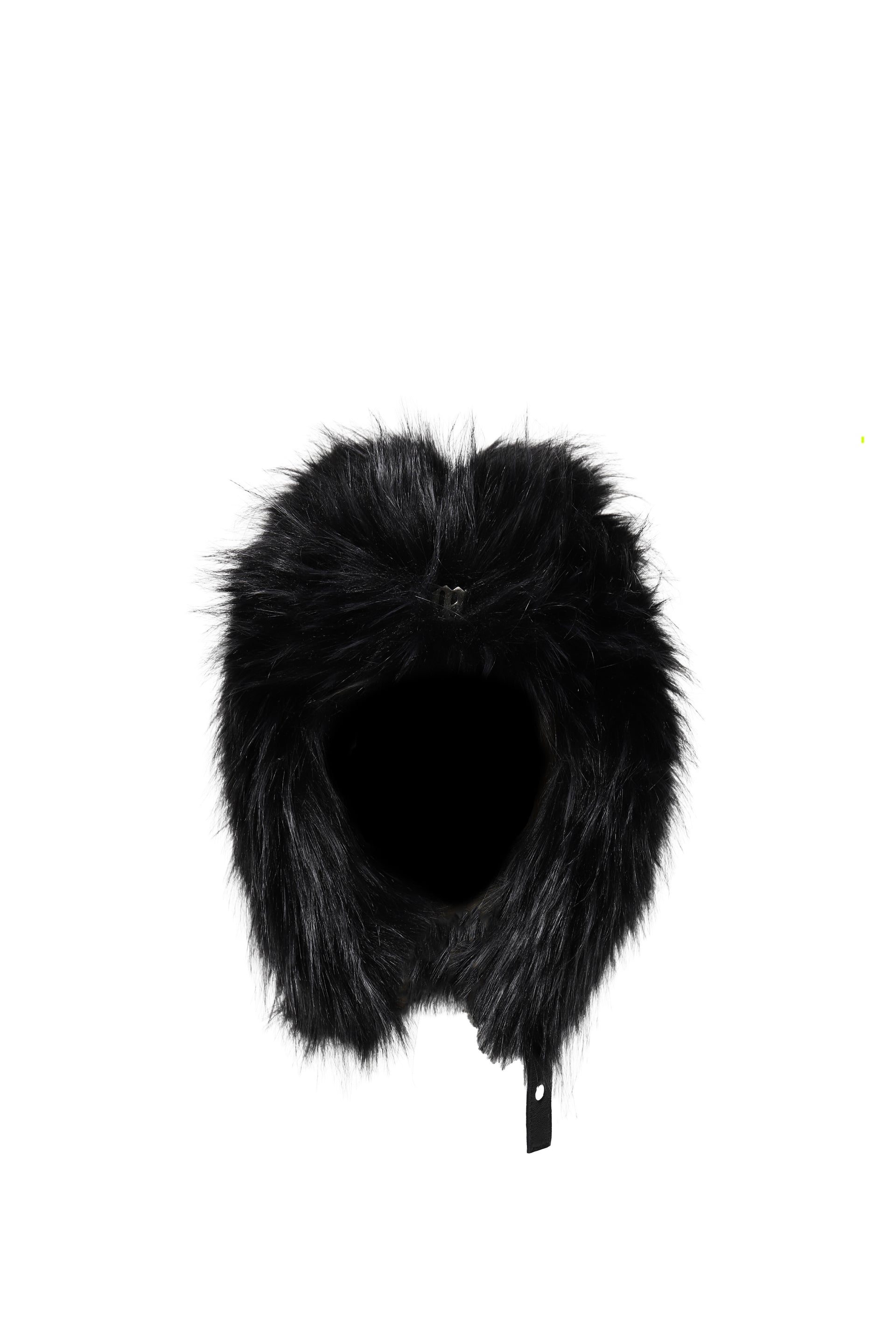 FAUX FUR AVIATOR HAT / BLK