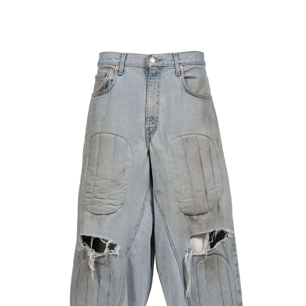 JOSHUA JAMAL ジョシュア ジャマル SS26 PADDED DENIM NBHD SHORTS