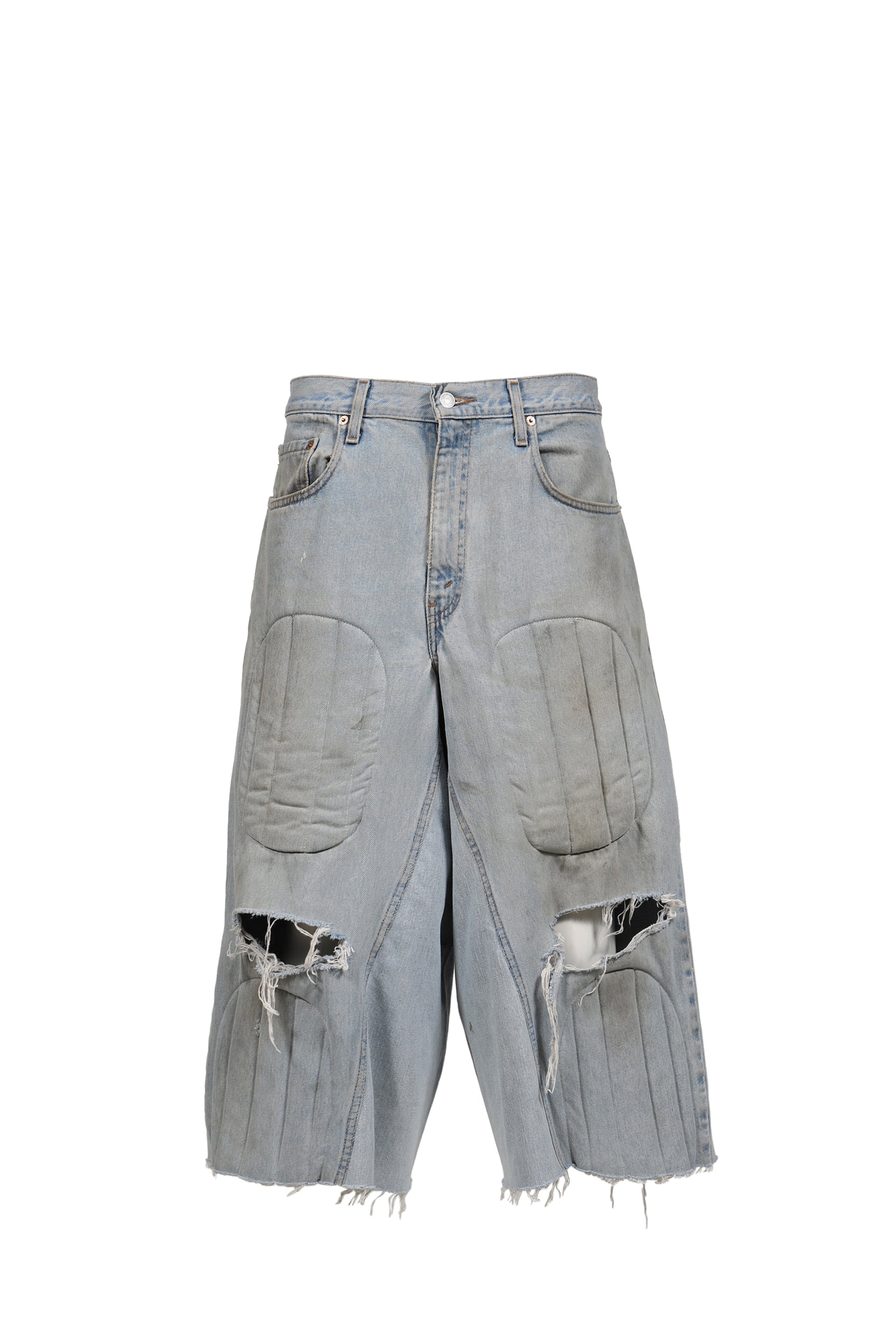 PADDED DENIM NBHD SHORTS / BLU