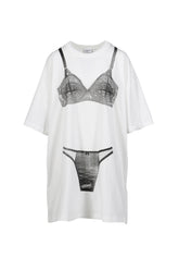 TROMPE L'?IL TALL TEE KNIT / WHT