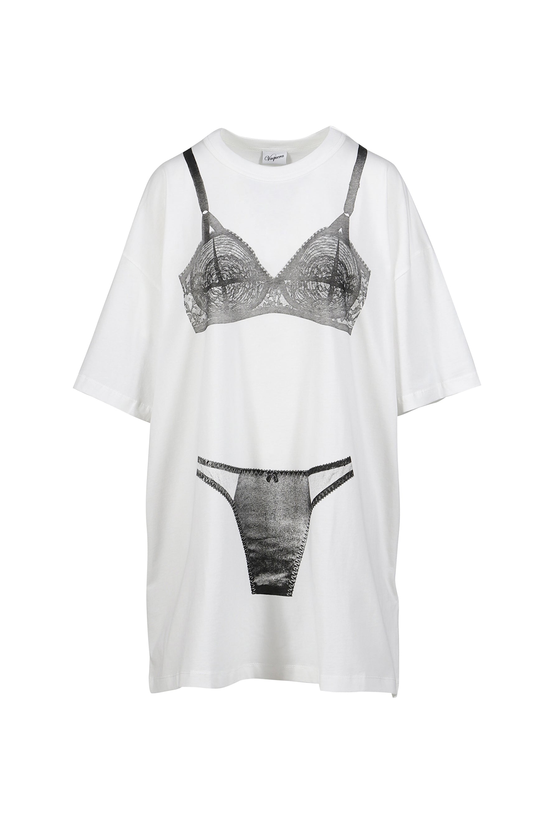 TROMPE L'?IL TALL TEE KNIT / WHT