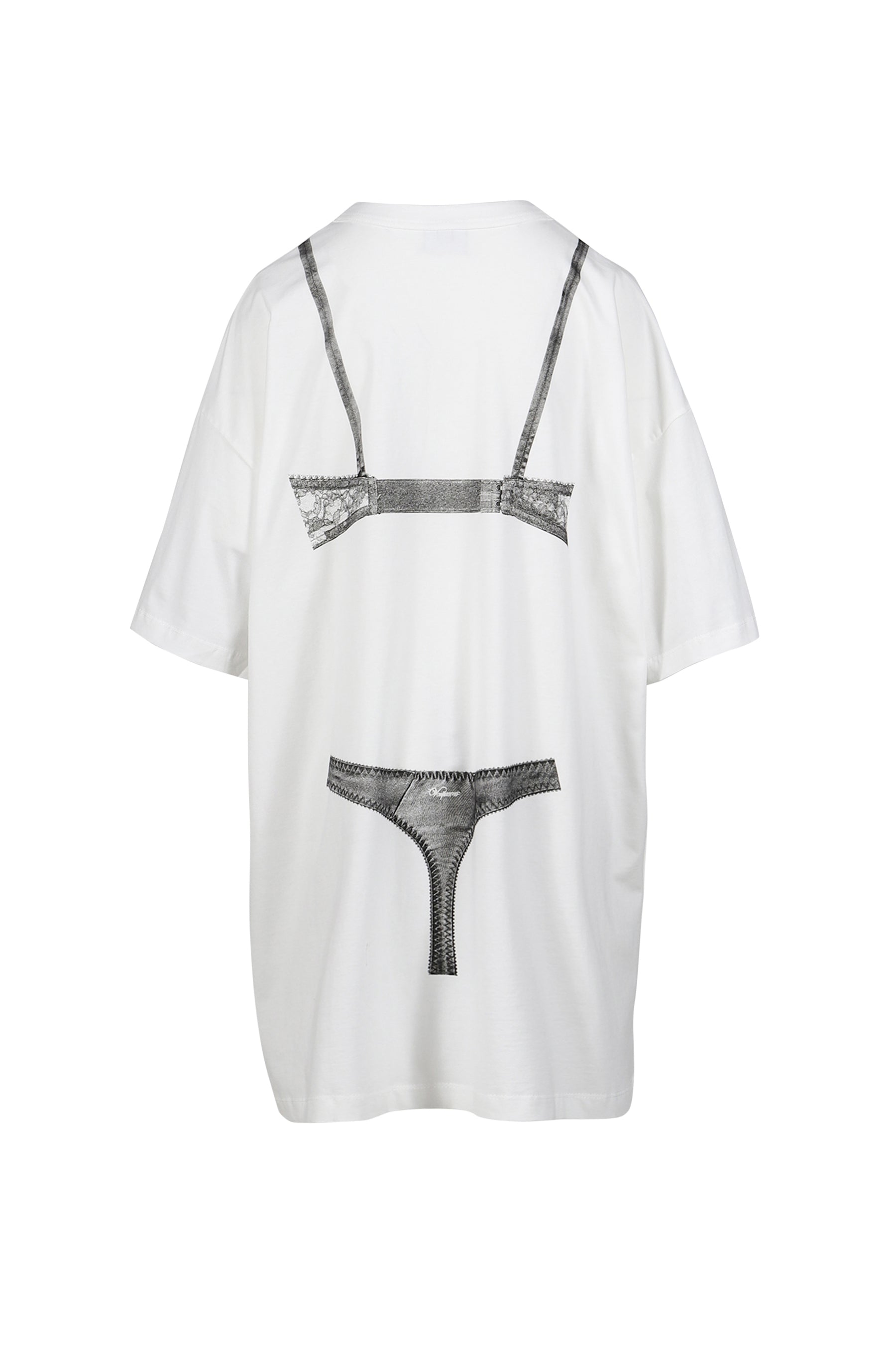 TROMPE L'?IL TALL TEE KNIT / WHT