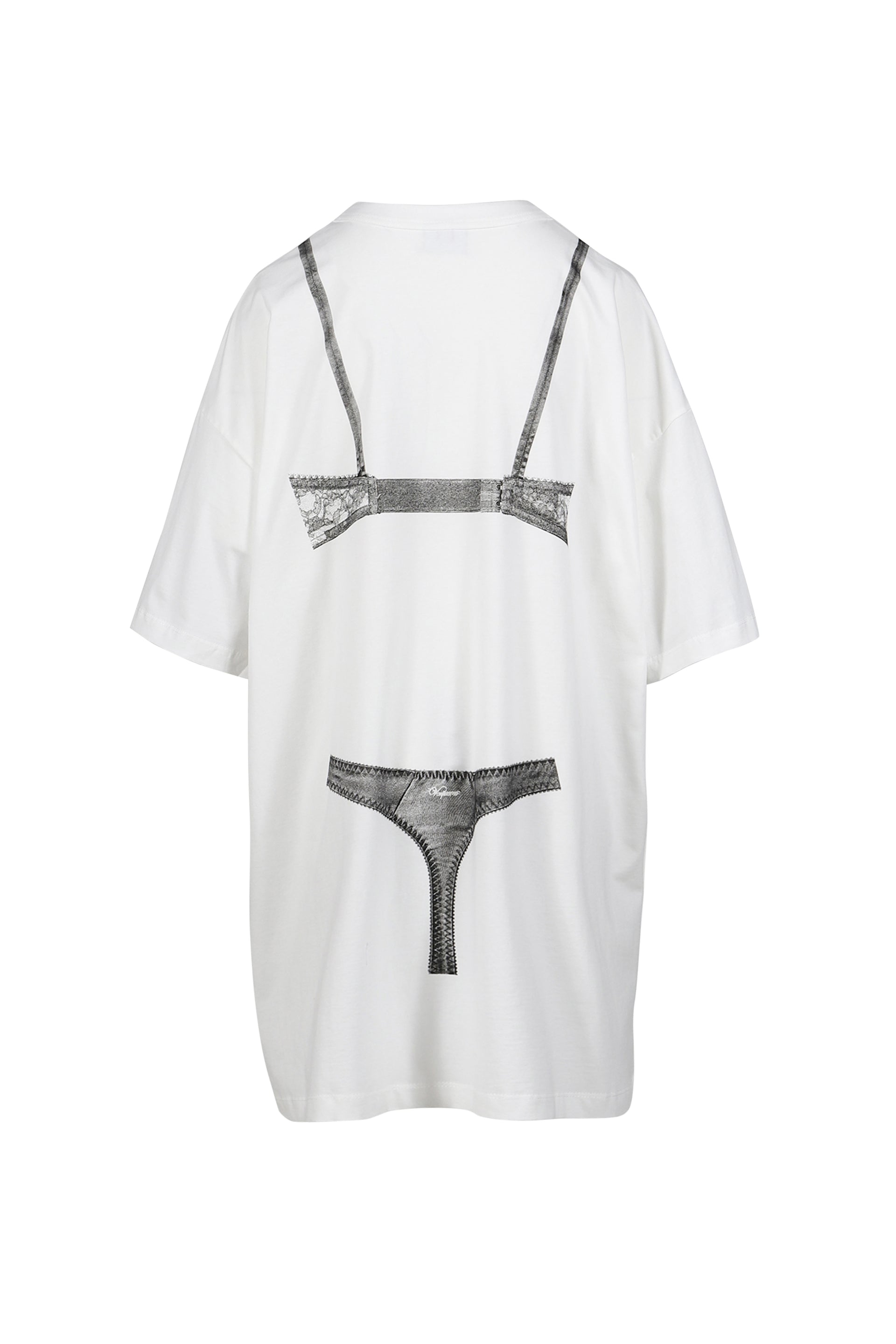 TROMPE L'?IL TALL TEE KNIT / WHT