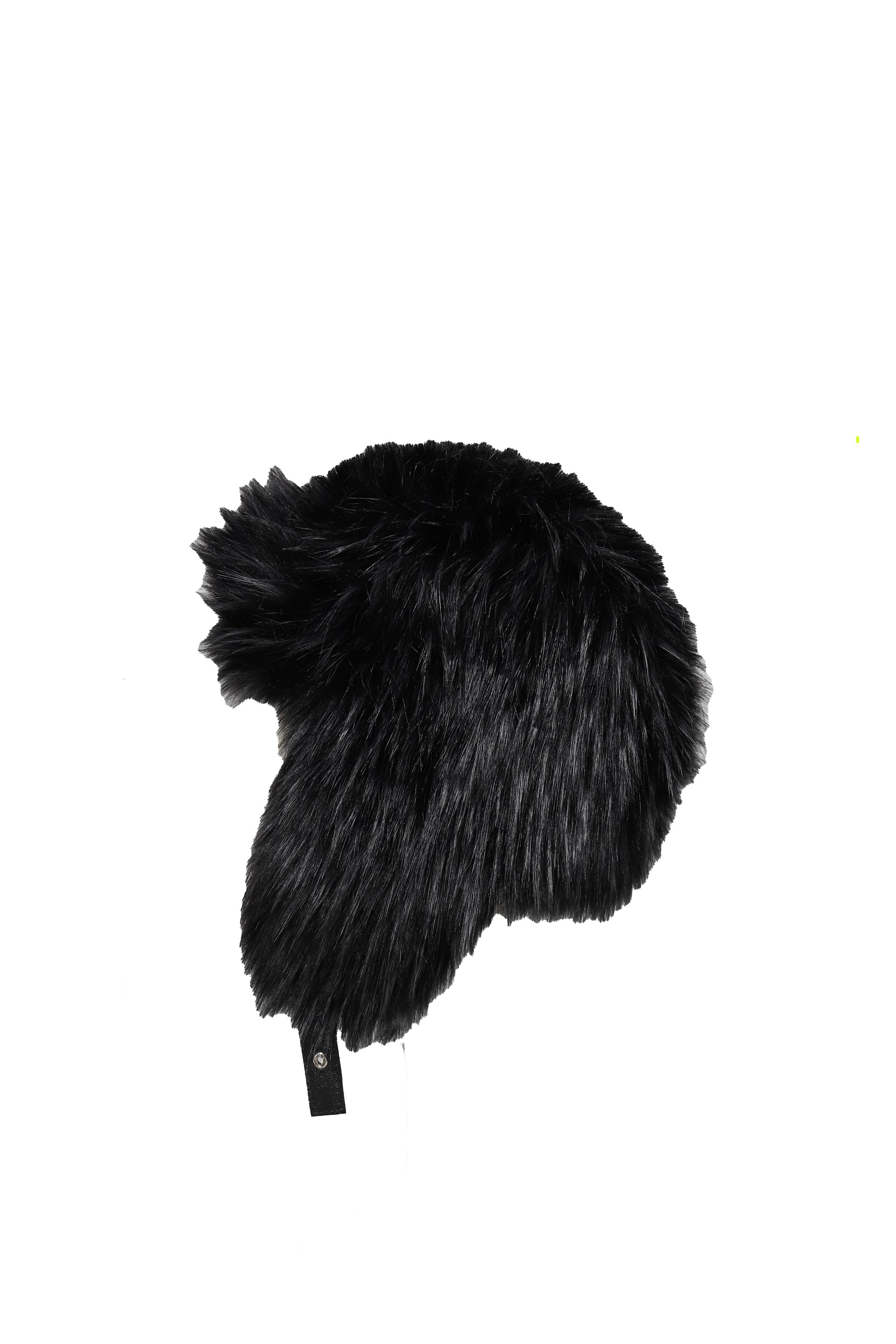 FAUX FUR AVIATOR HAT / BLACK 