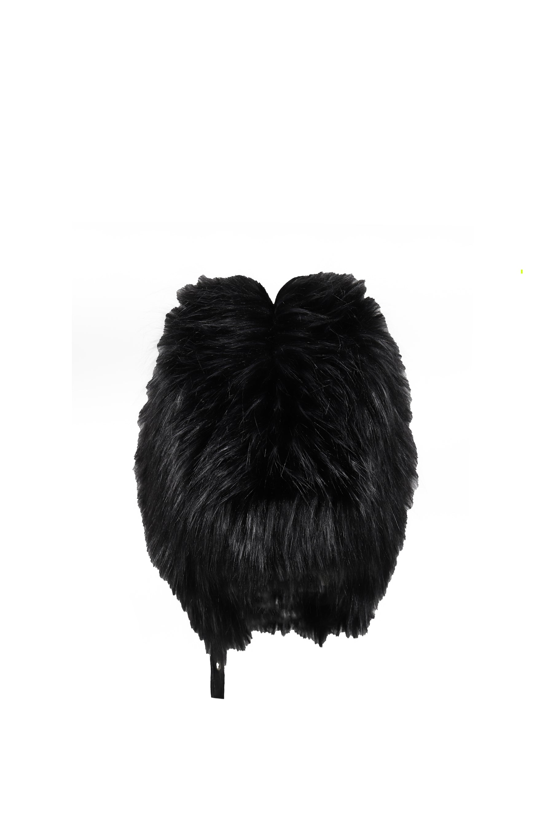 FAUX FUR AVIATOR HAT / BLACK 