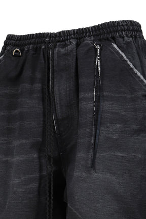 WIDE FIT DUCK PAINTER SHORTS / BLK