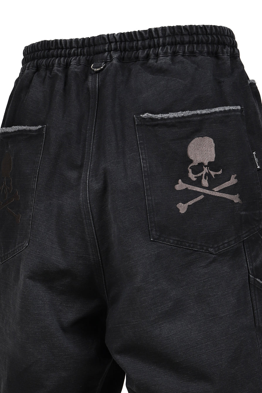WIDE FIT DUCK PAINTER SHORTS / BLK