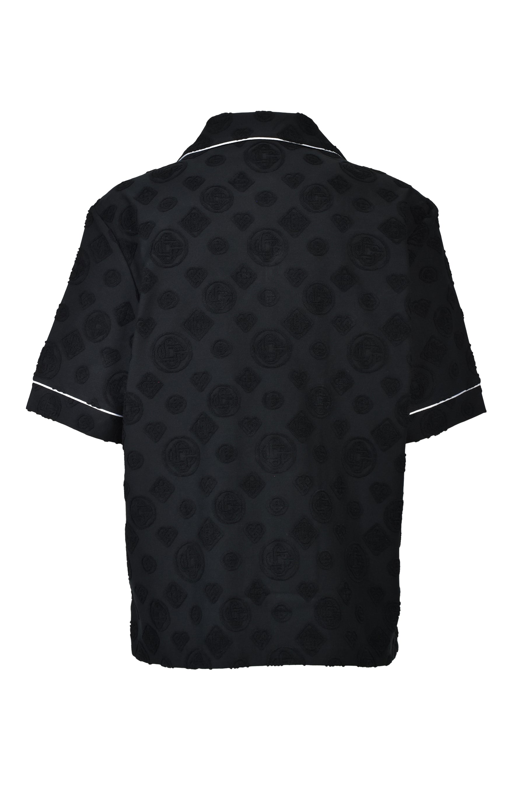 Casablanca TOWELLING MONOGRAM SHIRT / BLK
