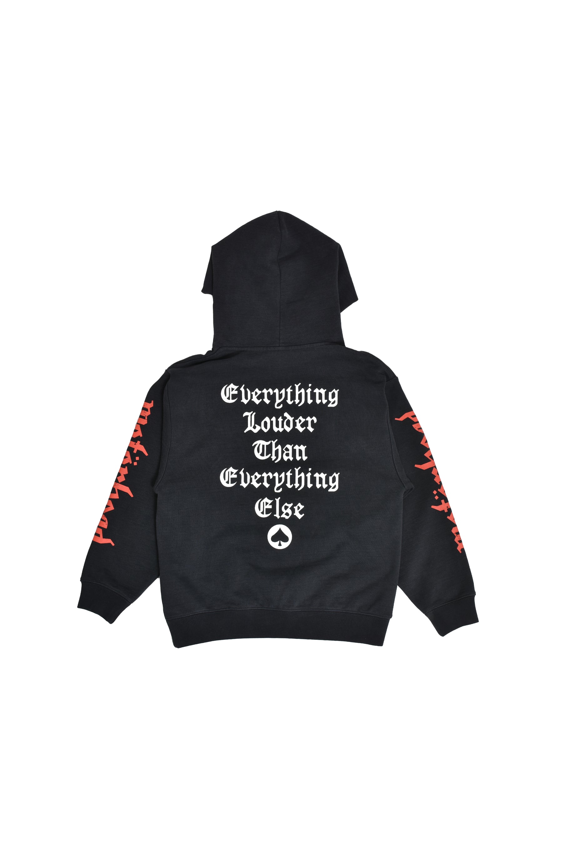 KIDS MOTORHEAD PATCHED HOODIE / BLK