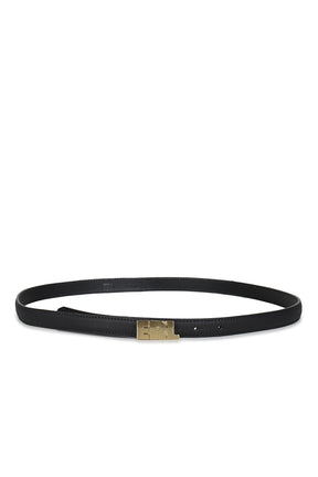 UNISEX SMALL DISTRESSED BELT LEATHER / BLK