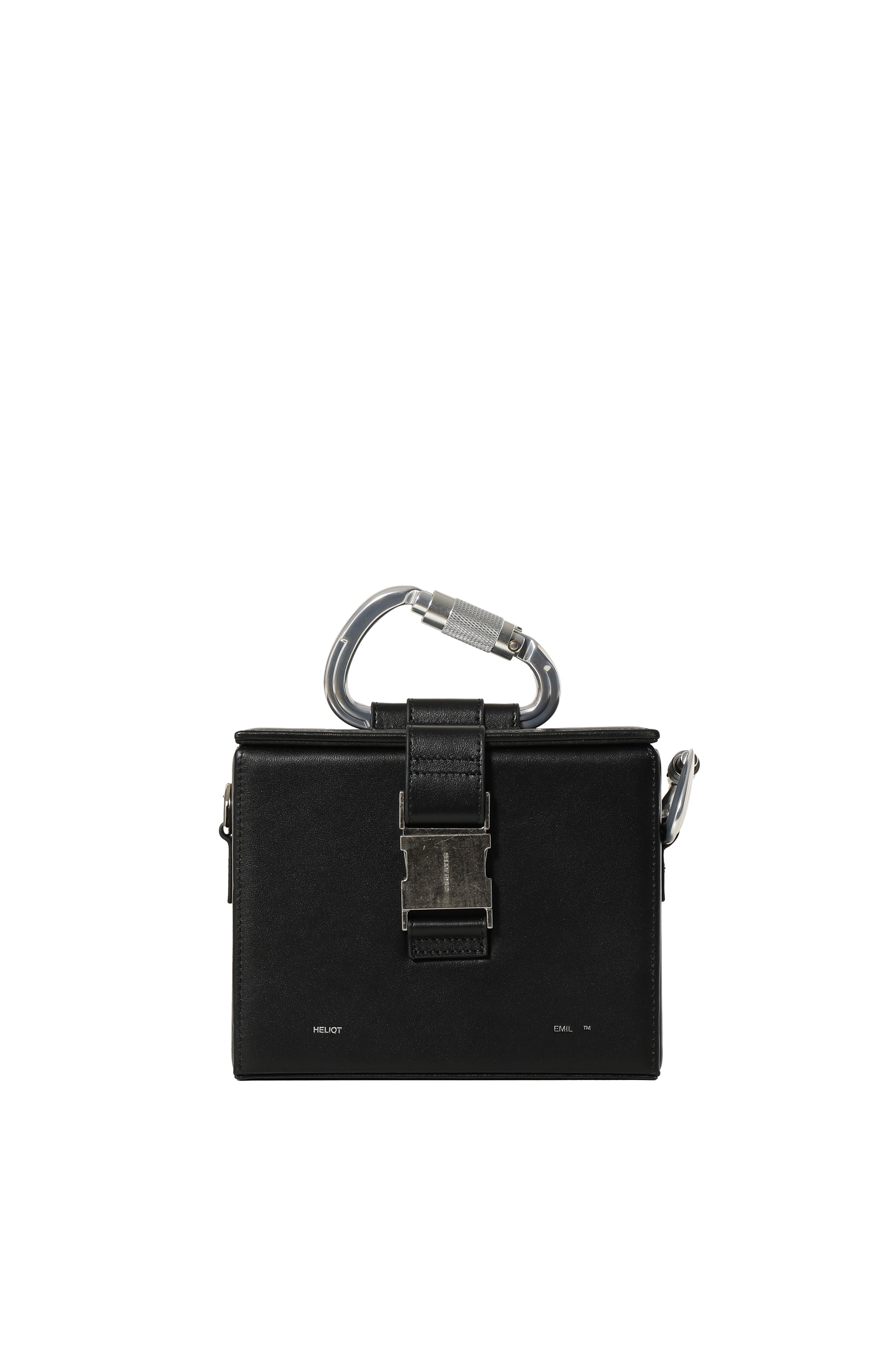 HELIOT EMIL FW23 LEATHER CARABINER BAG / BLK -NUBIAN