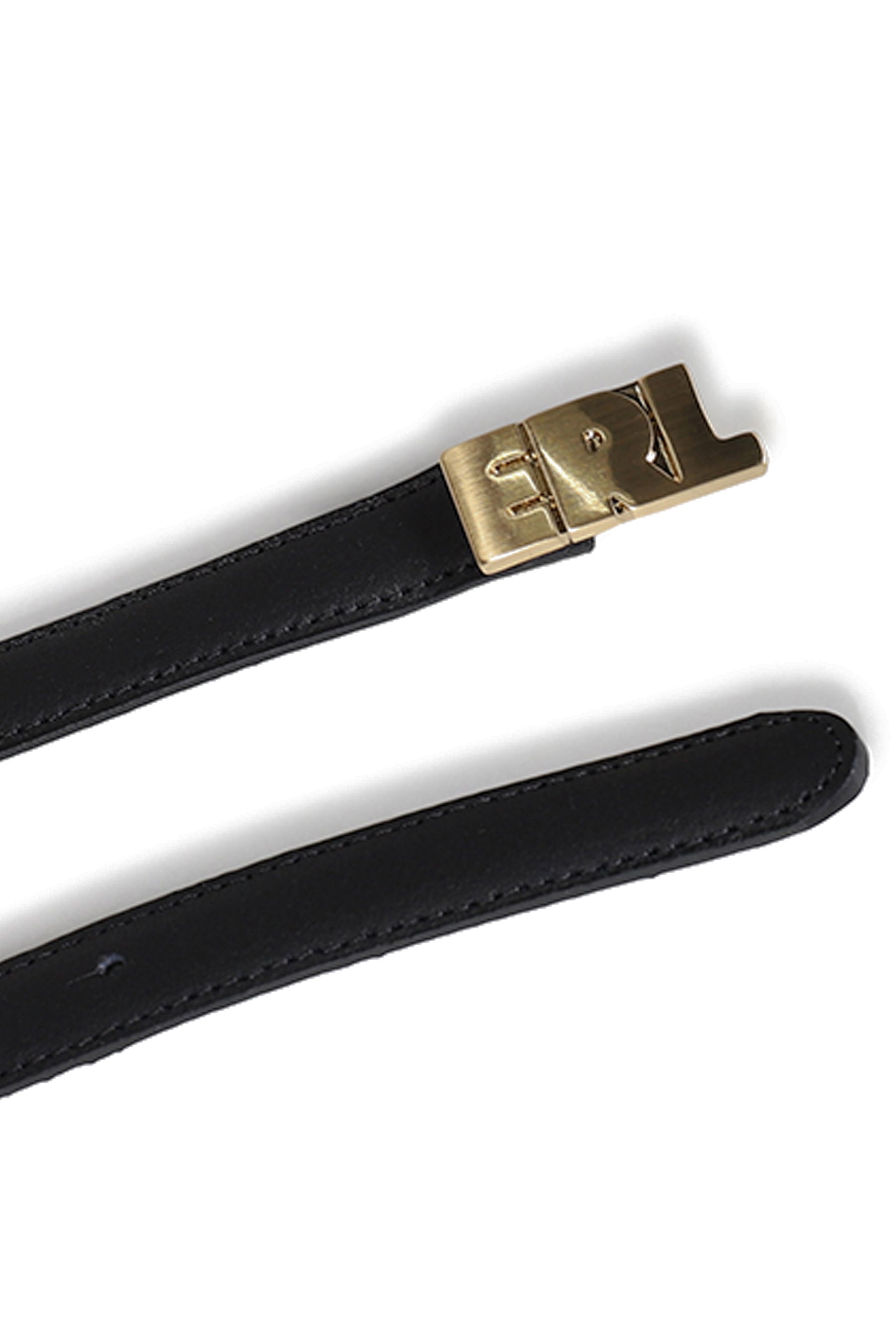 UNISEX SMALL DISTRESSED BELT LEATHER / BLK