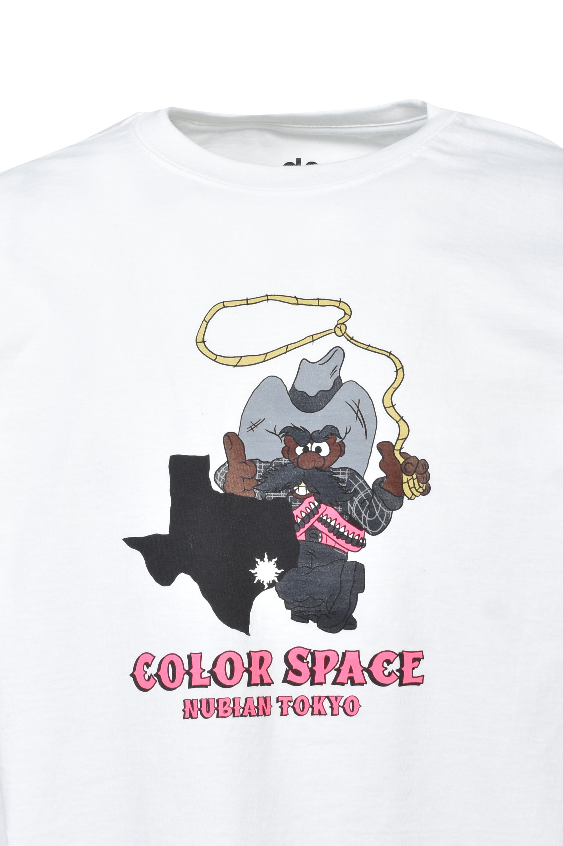 TEXAS COWBOY TEE / WHT/PINK
