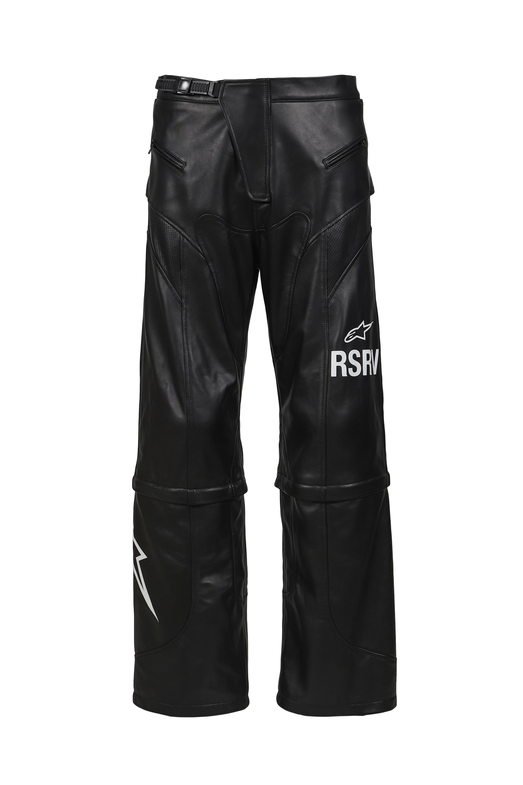 NEO BAT LEATHER PANTS / BLK