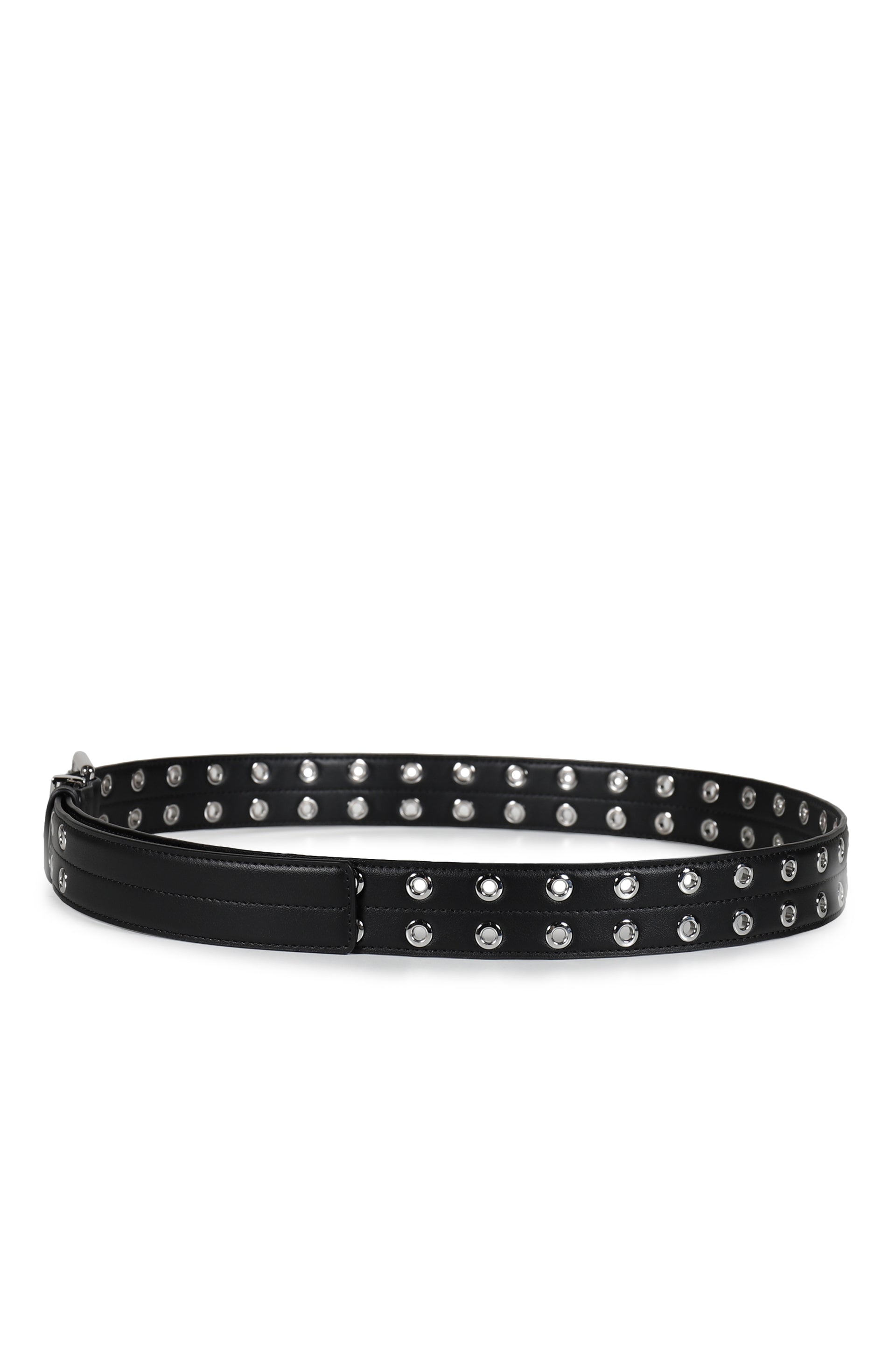 DOUBLE EYELET BELT / BLK