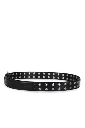 DOUBLE EYELET BELT / BLK