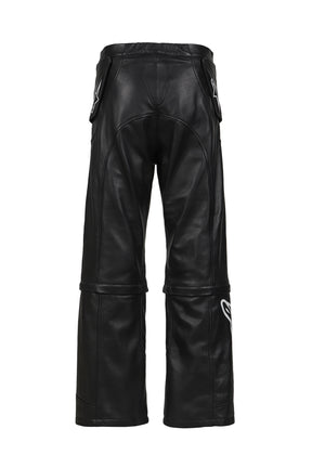 NEO BAT LEATHER PANTS / BLK