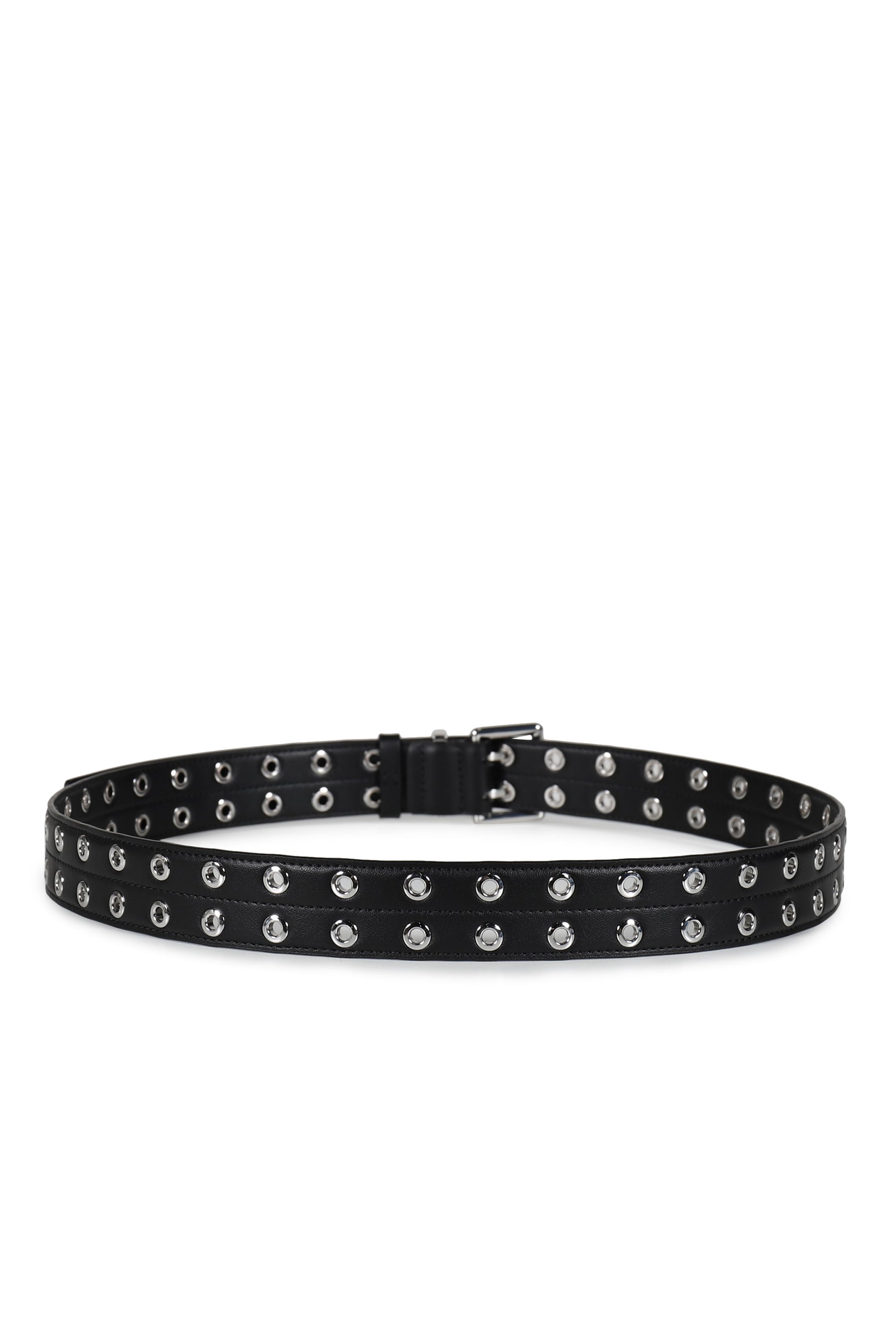 DOUBLE EYELET BELT / BLK
