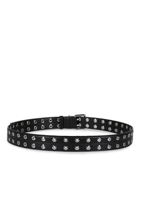 DOUBLE EYELET BELT / BLK