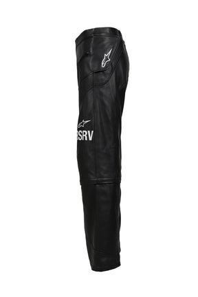 NEO BAT LEATHER PANTS / BLK