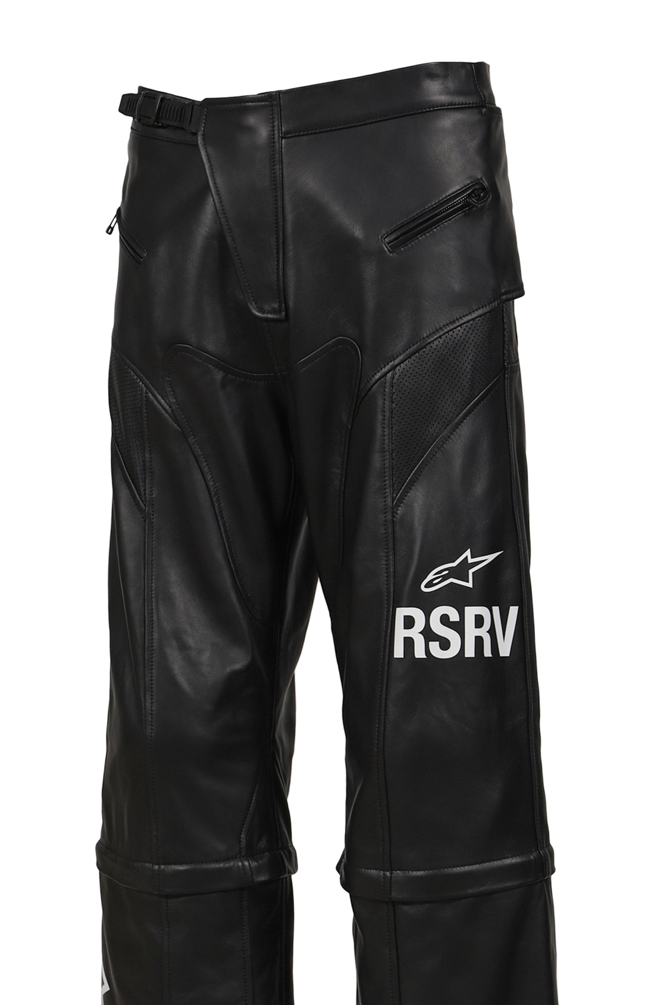 NEO BAT LEATHER PANTS / BLK