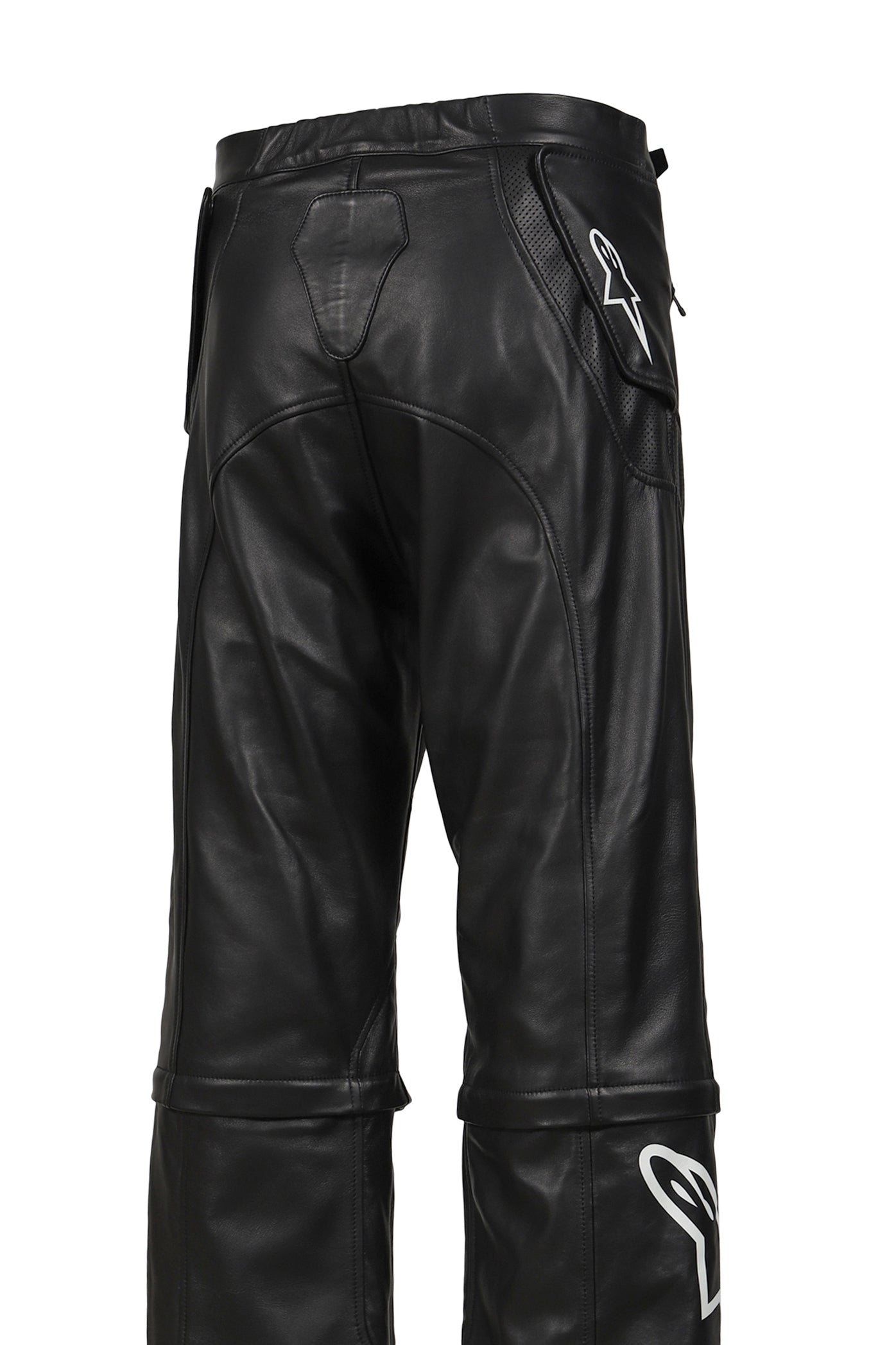 NEO BAT LEATHER PANTS / BLK