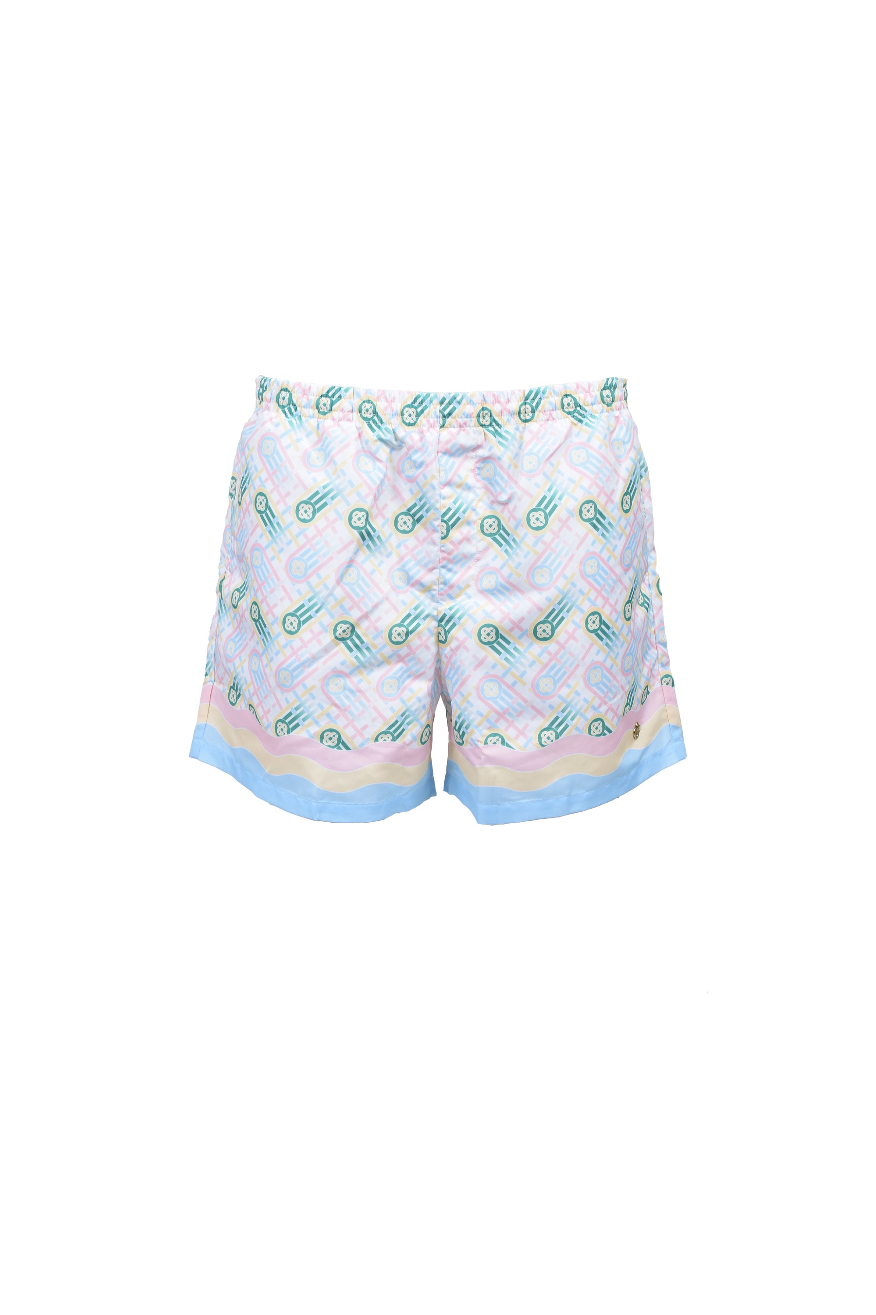 MEN'S PRINTED SWIM SHORTS / PING PONG MONOGRAM
