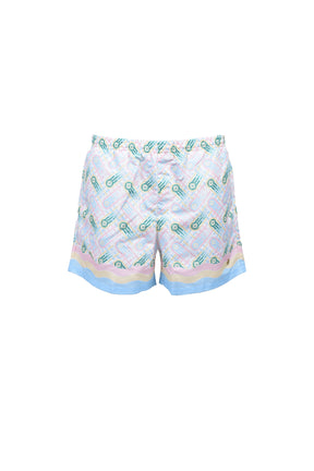 MEN'S PRINTED SWIM SHORTS / PING PONG MONOGRAM