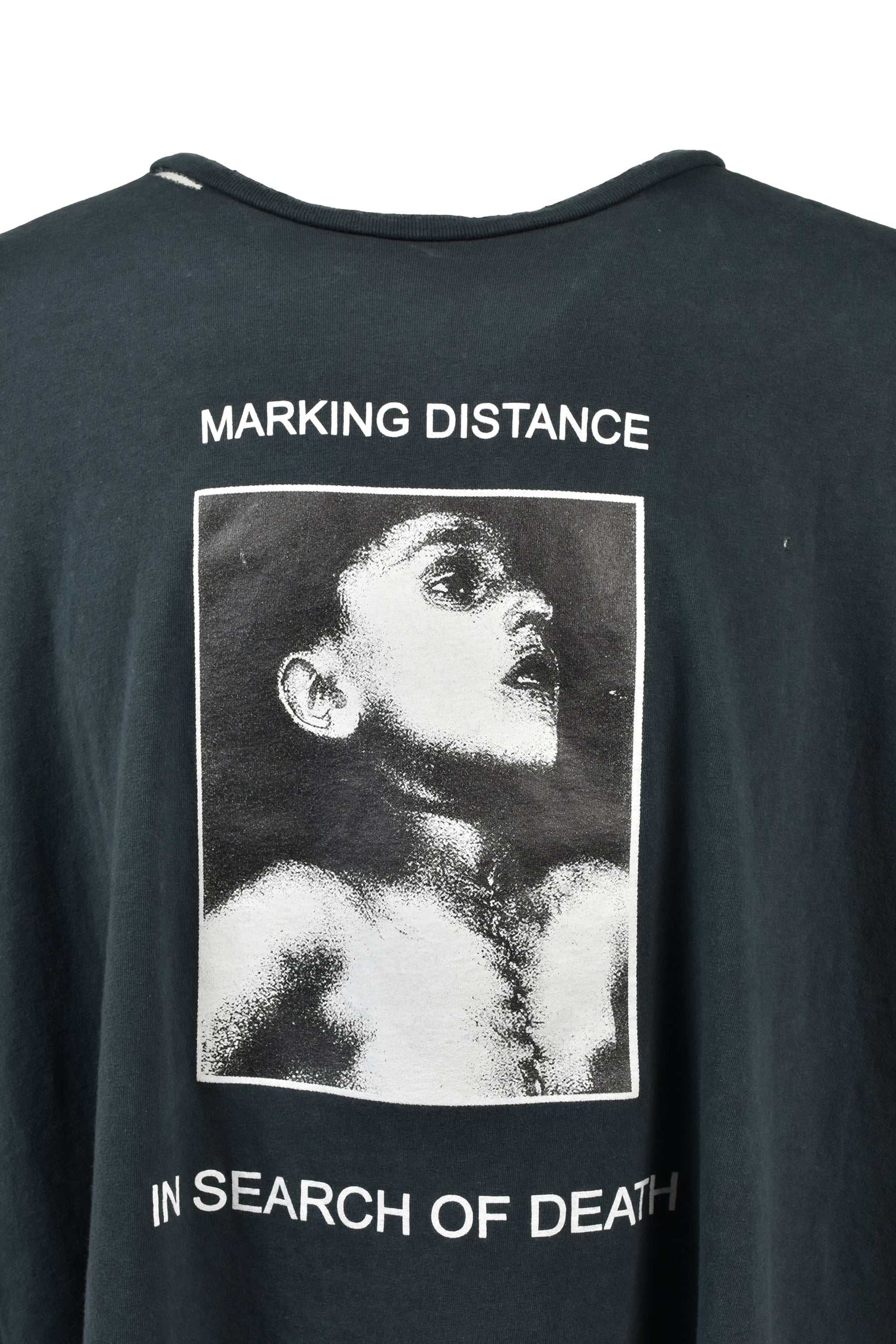 DISTRESSED ATRAX TEE / ASH BLK
