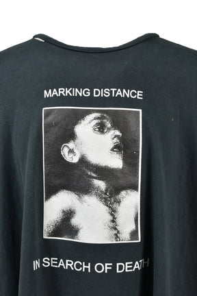 DISTRESSED ATRAX TEE / ASH BLK