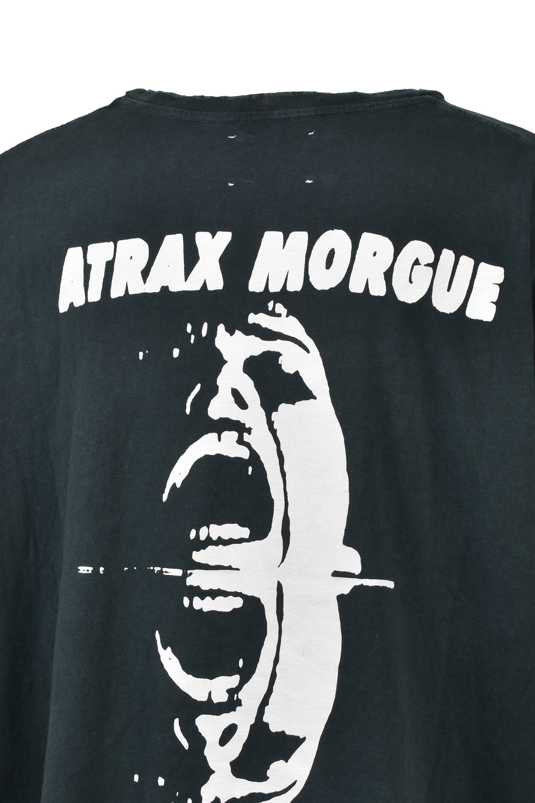 DISTRESSED ATRAX TEE / ASH BLK