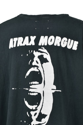 DISTRESSED ATRAX TEE / ASH BLK