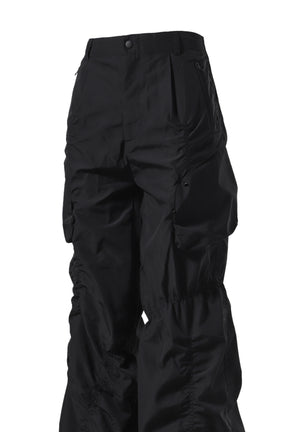 SMOCKING CONVEX PANTS (UNISEX) / BLK