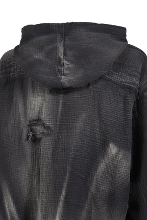 HOODED SHIRT / WASHED BLACK