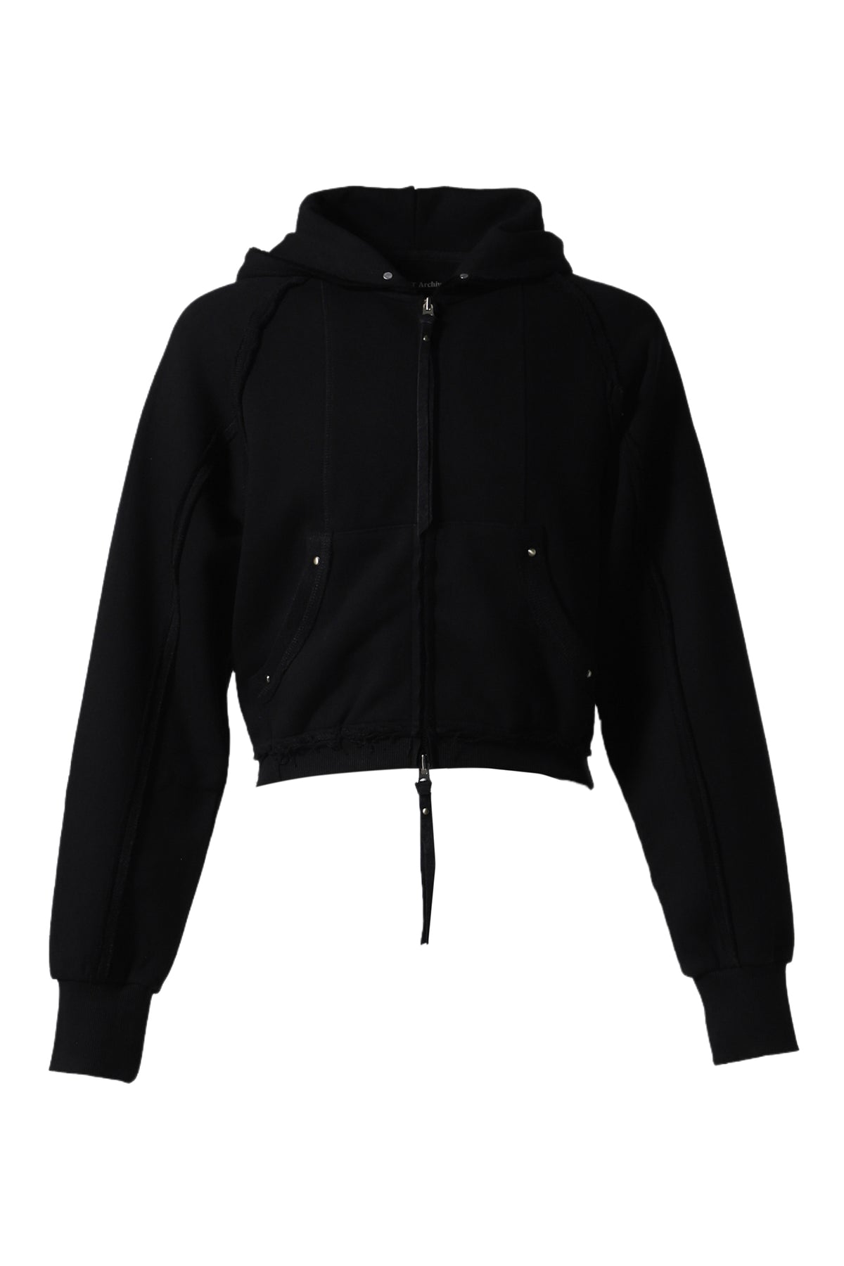 DIAS INSIDE-OUT HOOD ZIP-UP / BLK