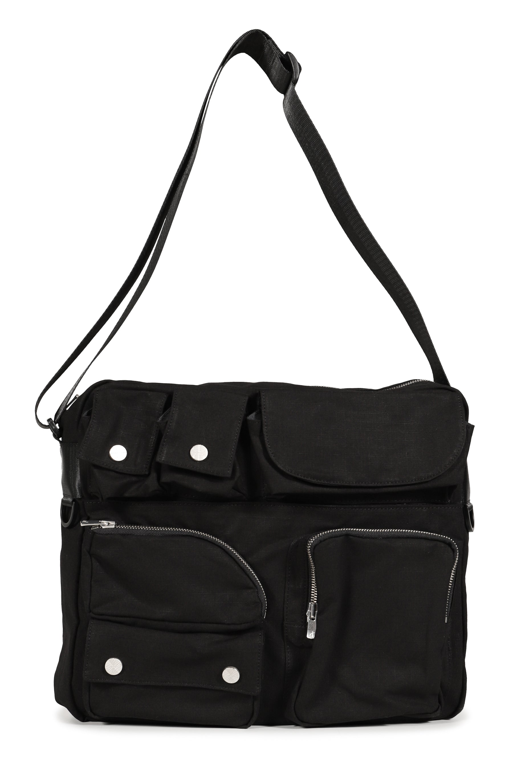 MULTI POCKET MESSENGER BAG / BLK