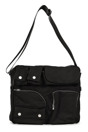 MULTI POCKET MESSENGER BAG / BLK