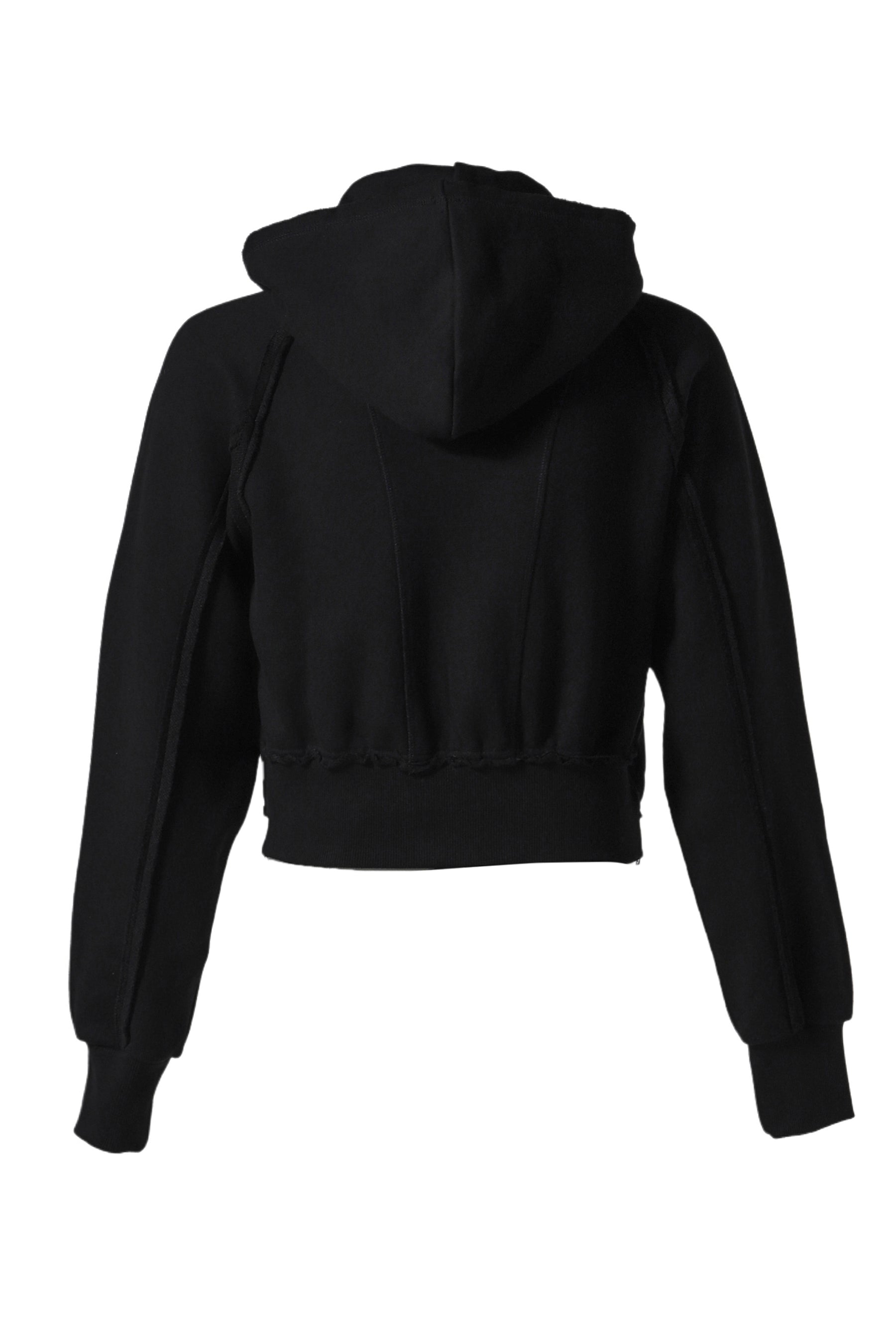 DIAS INSIDE-OUT HOOD ZIP-UP / BLK