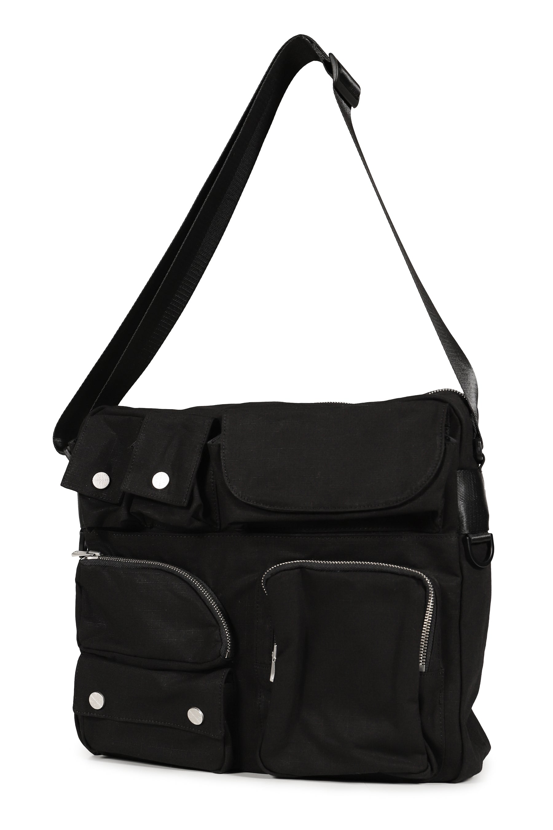 MULTI POCKET MESSENGER BAG / BLK