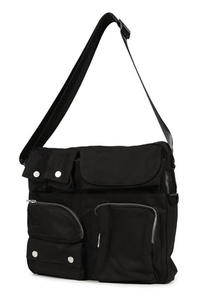 MULTI POCKET MESSENGER BAG / BLK