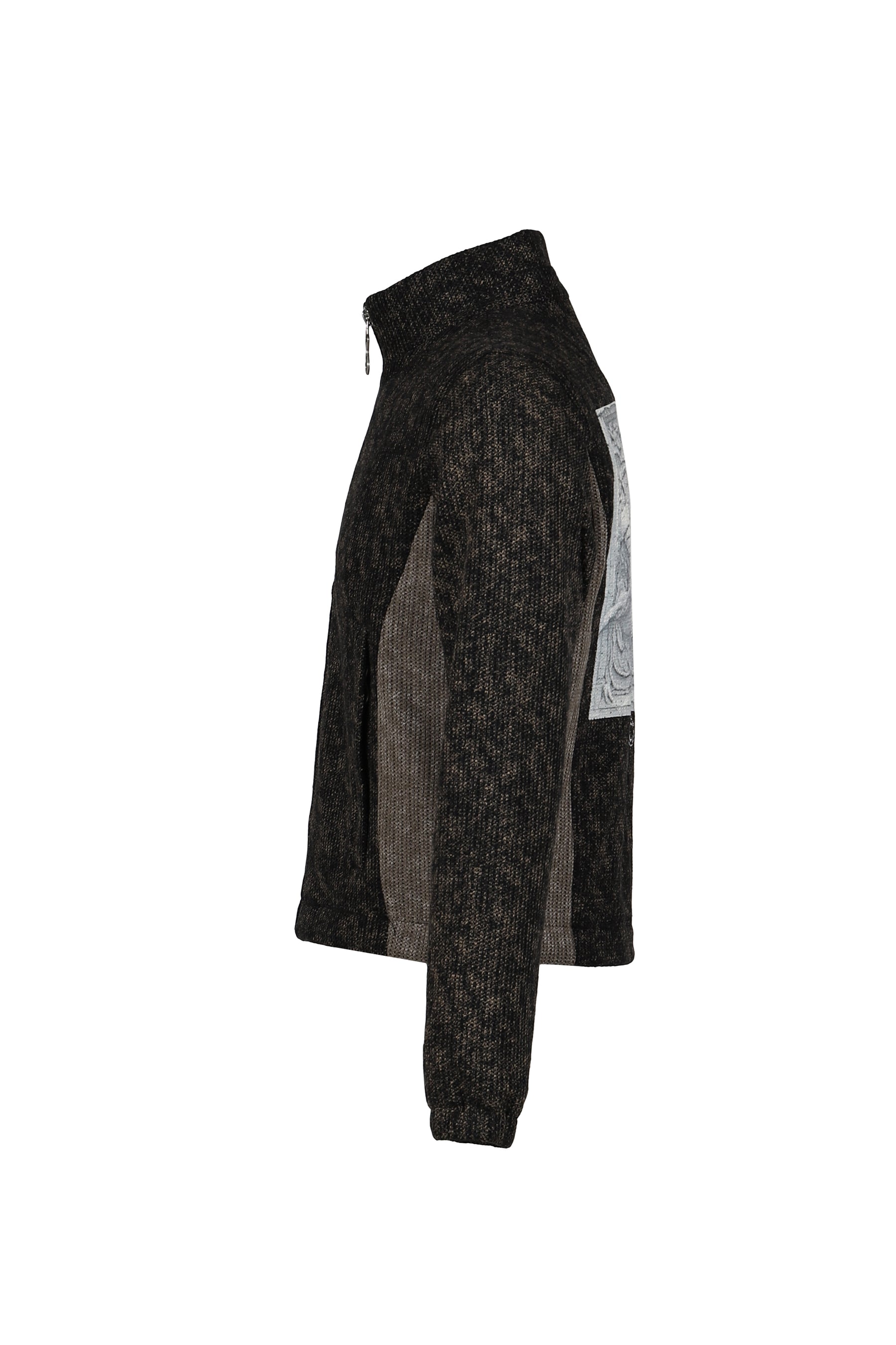 DEVIL PEACE PATCH KNIT JACKET / BLK