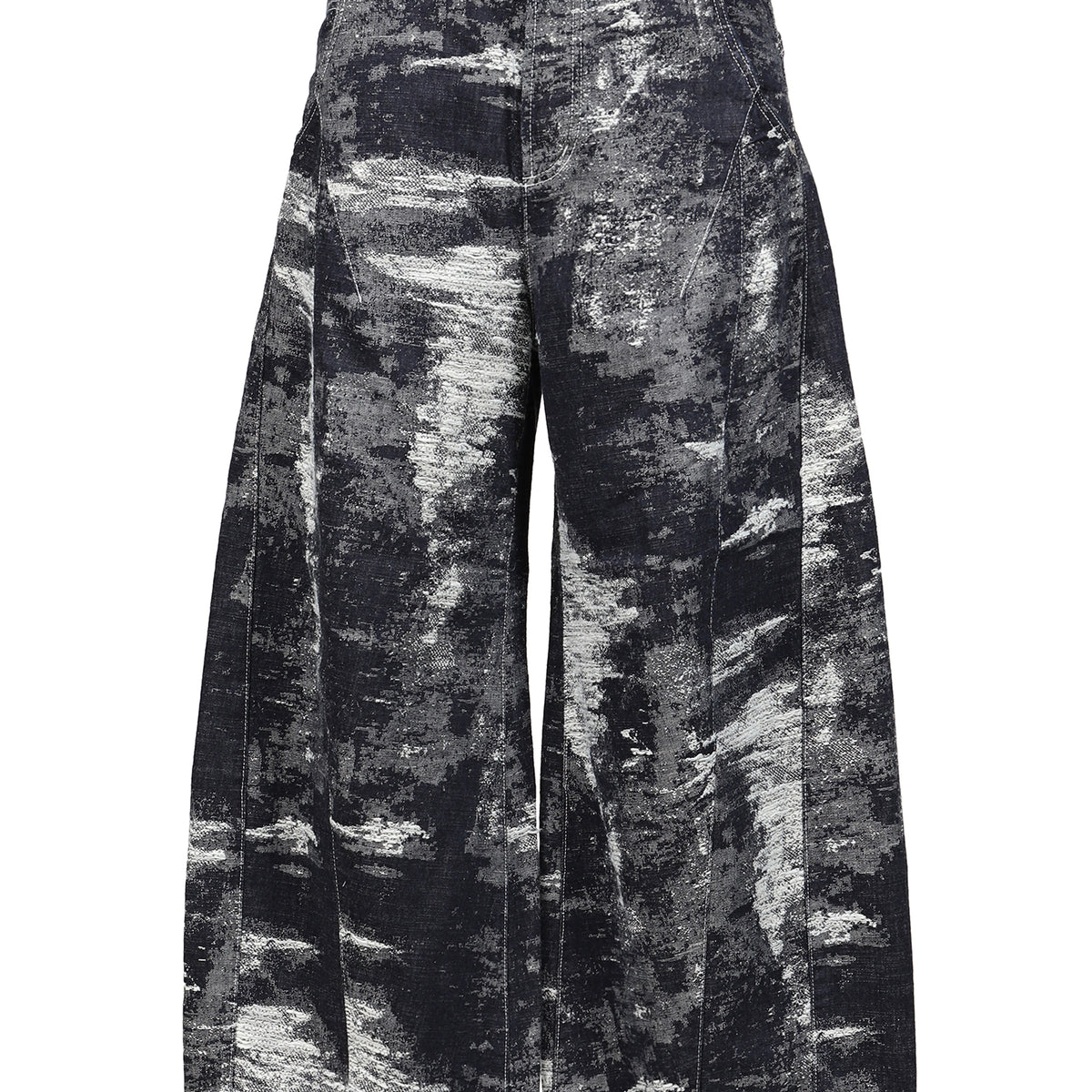 TAAKK タークFW26 DENIM CURVED PANTS / ONE WASH - NUBIAN ヌビアン