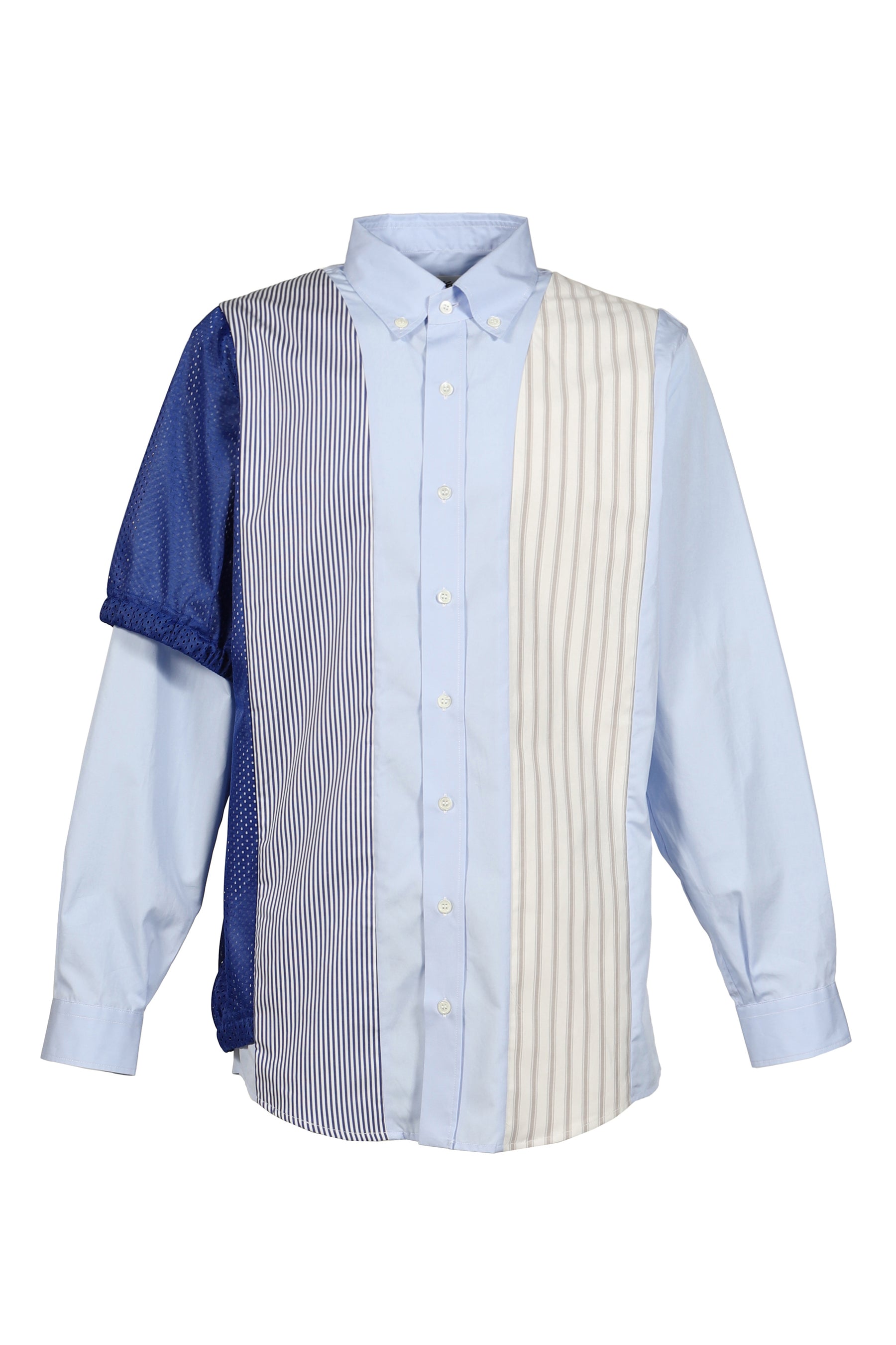 MIX SHIRT // ALL UNIQUE! / WHT/BLU