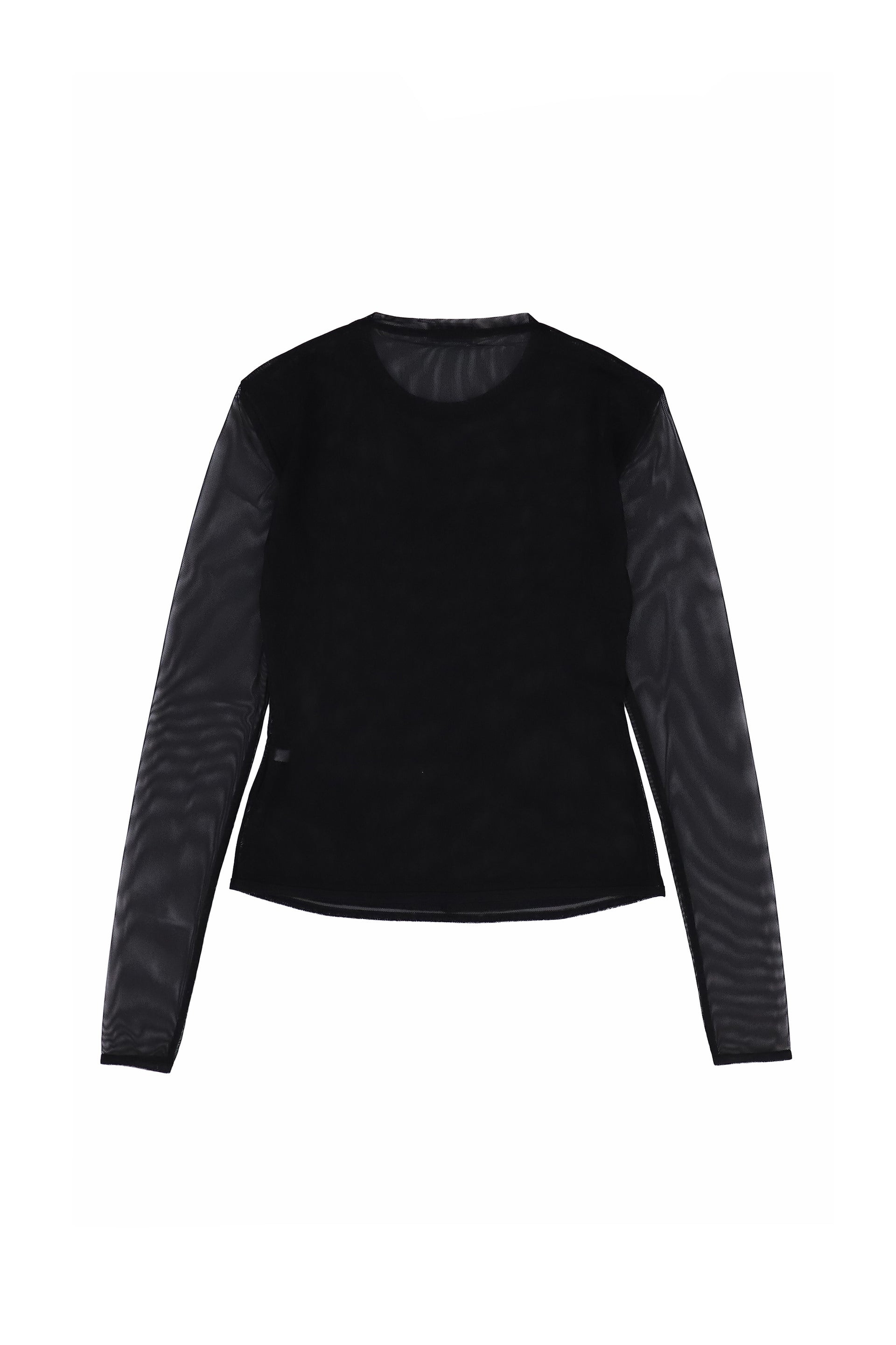 GUSA MESH LONG SLEEVE / JET BLACK