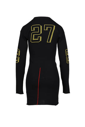JACQUARD TEAM MINIDRESS / BLK