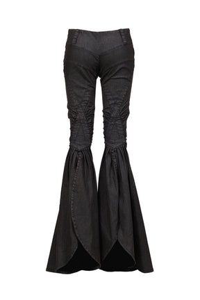 SLIT TAILBACK PANTS / RETRO BLK