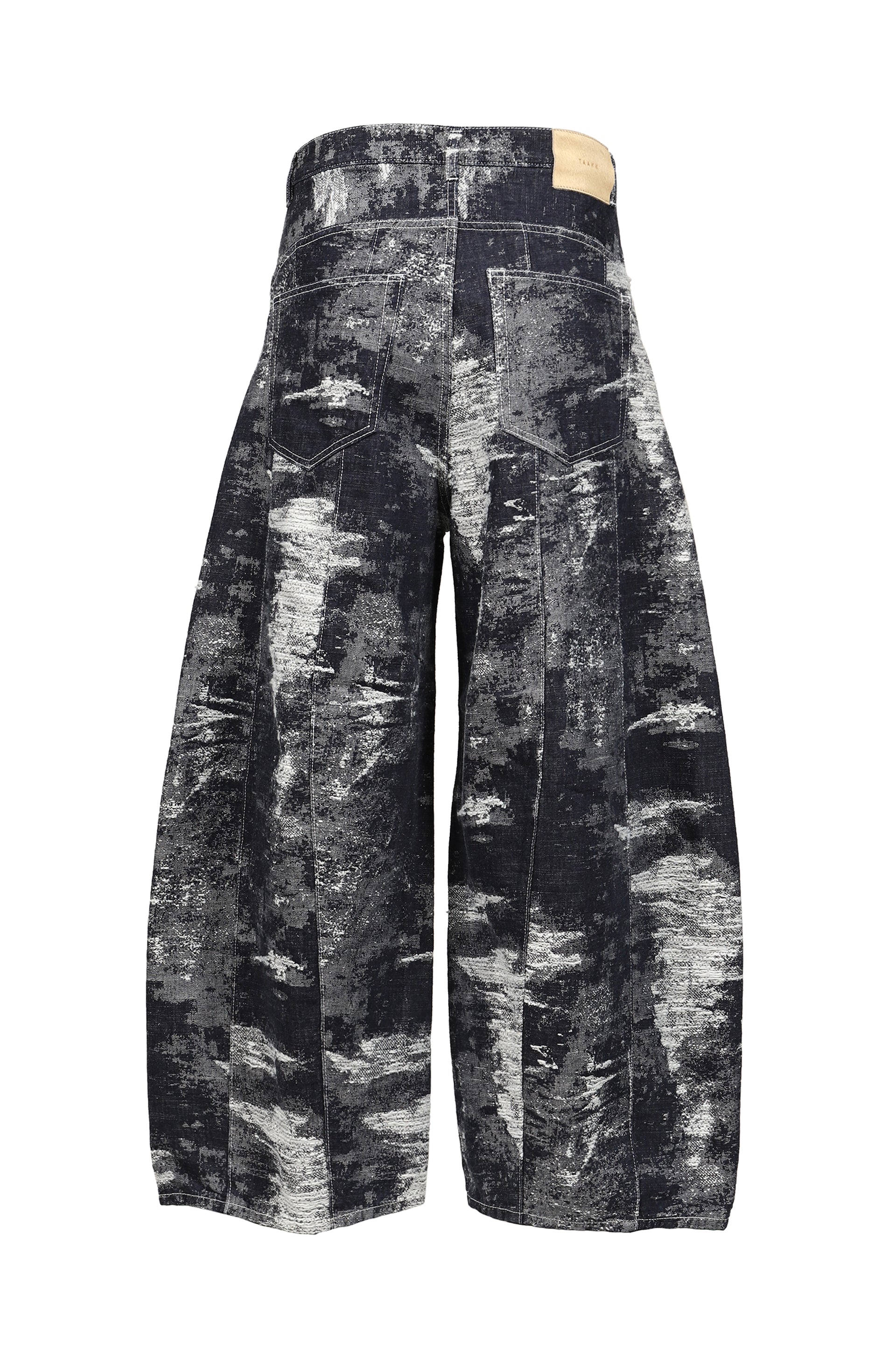 DENIM CURVED PANTS / ONE WASH