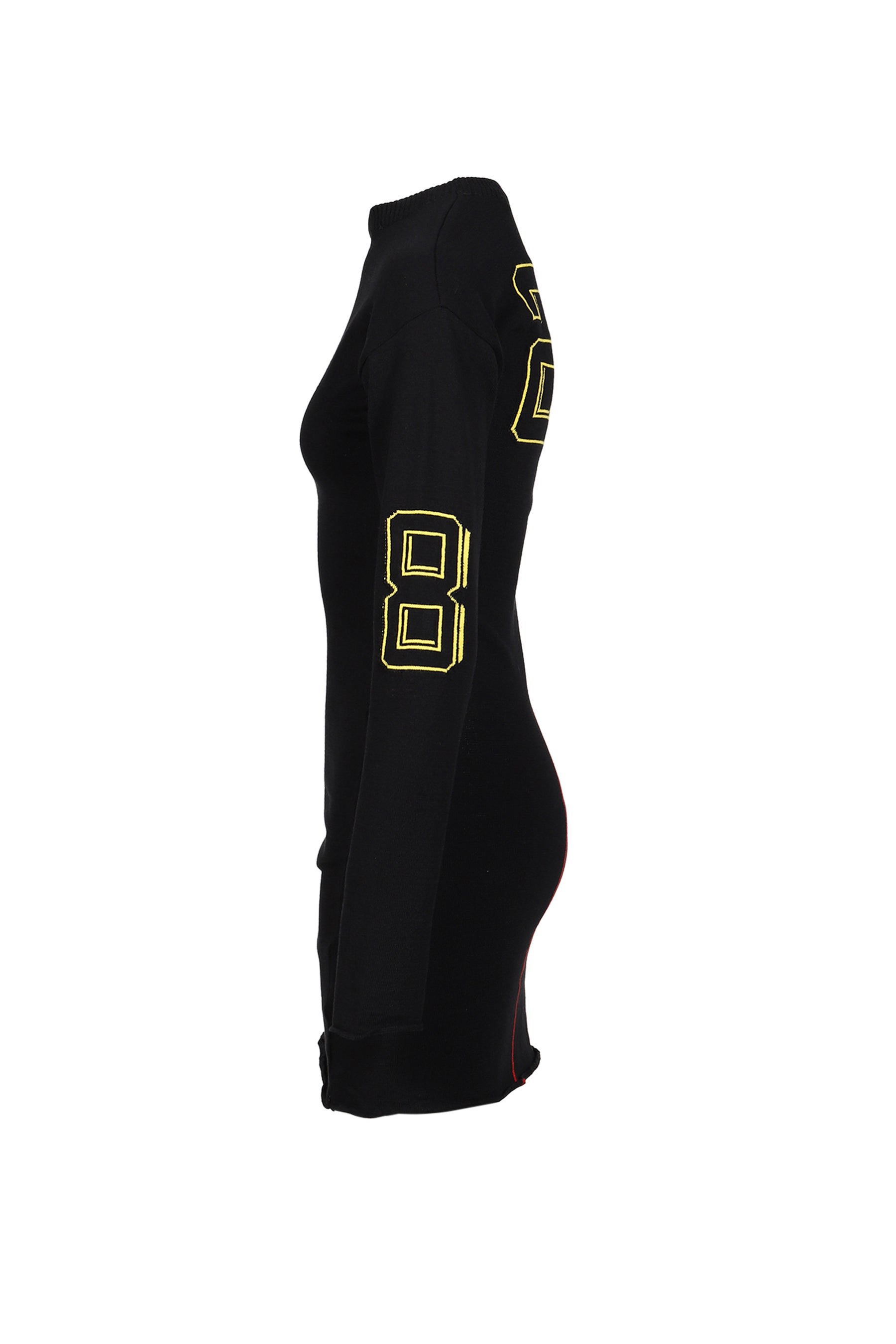 JACQUARD TEAM MINIDRESS / BLK