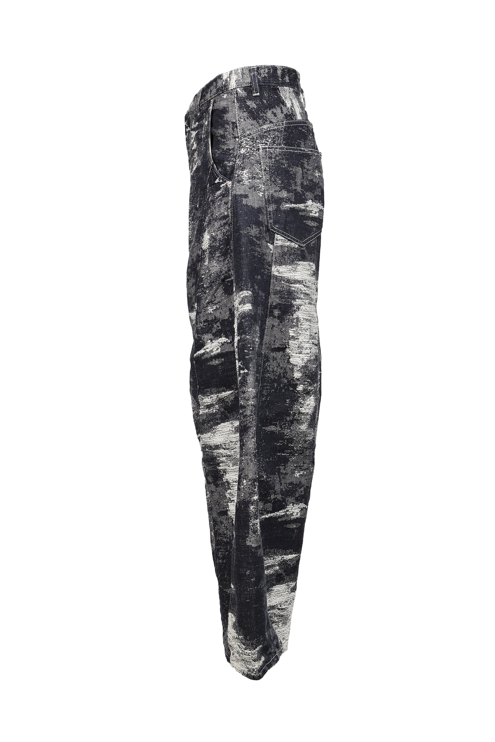TAAKK タークFW26 DENIM CURVED PANTS / ONE WASH - NUBIAN ヌビアン