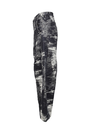 DENIM CURVED PANTS / ONE WASH